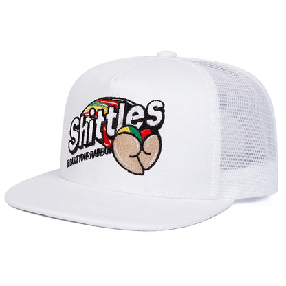 Unisex Shittles Embroidery Hip-Hop Net Hats Spring Summer Outdoor Adjustable Casual Baseball Caps