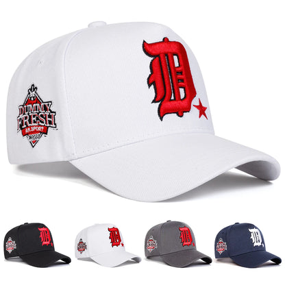 Unisex D Letter Embroidery Side Dummy Fresh Baseball Caps Spring Autumn Outdoor Adjustable Casual