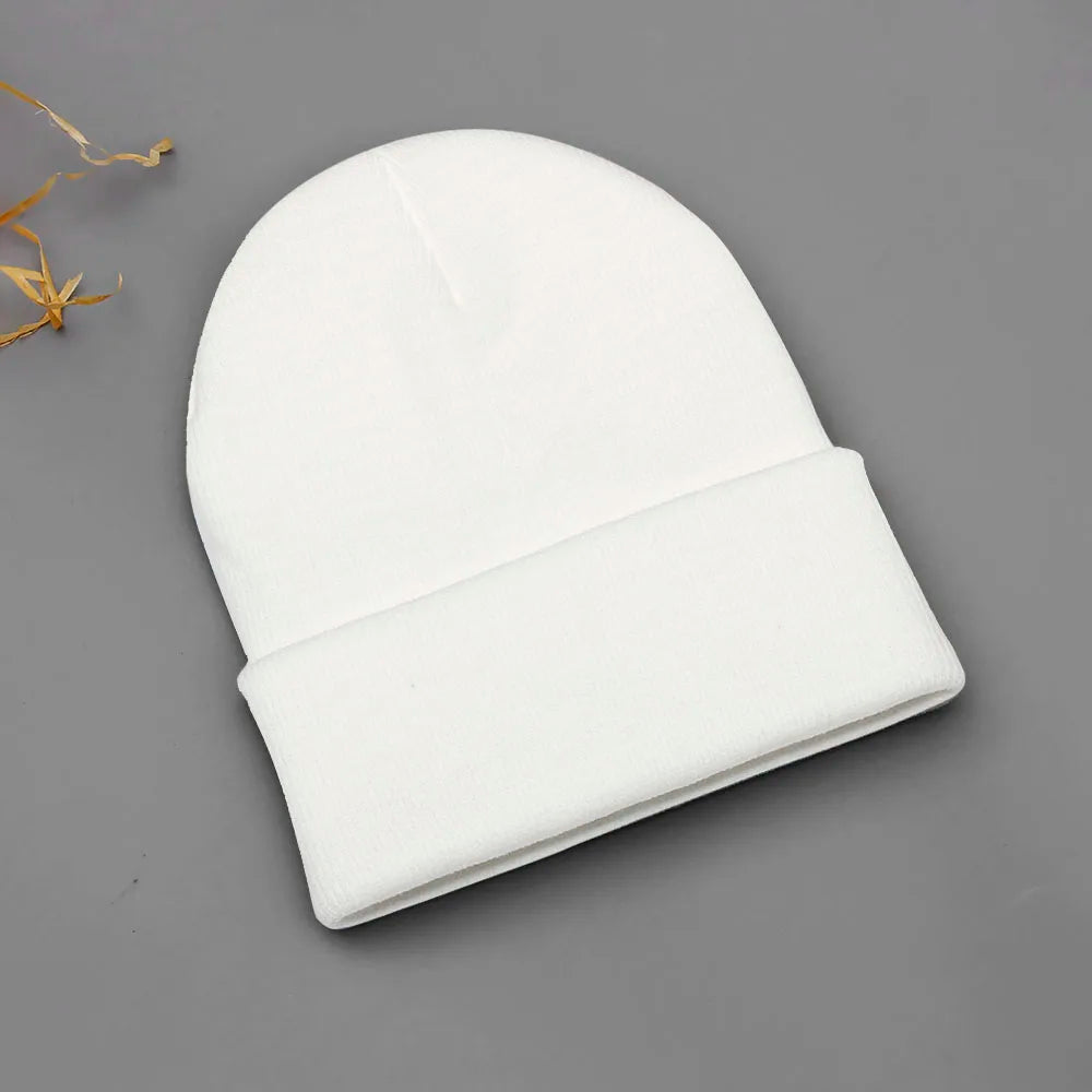 24 Colors Unisex Beanie Hat Men Women Winter Knit Caps Soft Ski Hats - Soft