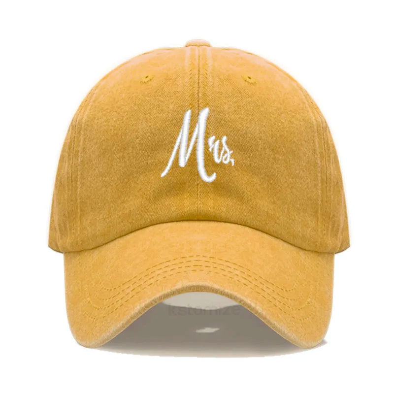 Matching Mr Mrs Baseball Cap Men S Women Cotton Embroidery Sport Golf Caps Bridal Gift Newlywed