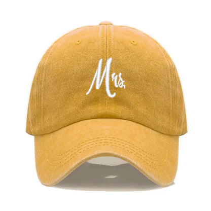 Matching Mr Mrs Baseball Cap Men S Women Cotton Embroidery Sport Golf Caps Bridal Gift Newlywed