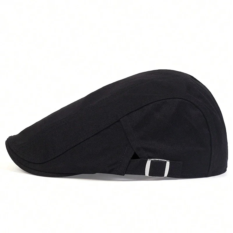 Men Light Board Solid Color Berets Newsboy Caps Hip Hop British Painters Hats Spring Summer