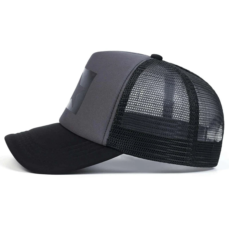 Five-Pointed Star Printed Baseball Net Caps Spring Summer Outdoor Adjustable Casual Hats Sunscreen