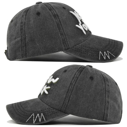 York Baseball Caps Washed Cotton Hat Men Women Gorras Snapback Sun Protection Casquette Dad Outdoors