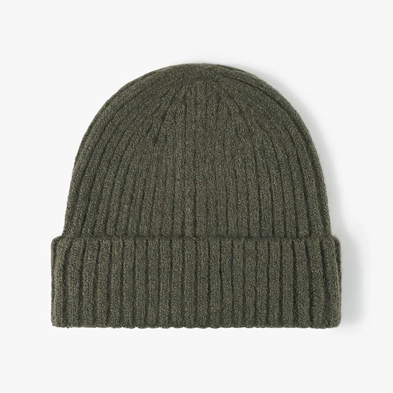 Cool Women Man Autumn Winter Thick Wool Beanie Hat Outdoor Earflaps Warm Knitted Cap Men - Thick