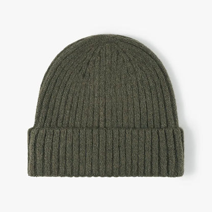 Cool Women Man Autumn Winter Thick Wool Beanie Hat Outdoor Earflaps Warm Knitted Cap Men - Thick