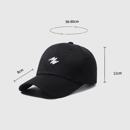 3d Embroidered Mn Simple Korean Design Baseball Cap Men Women Adjustable Buckle