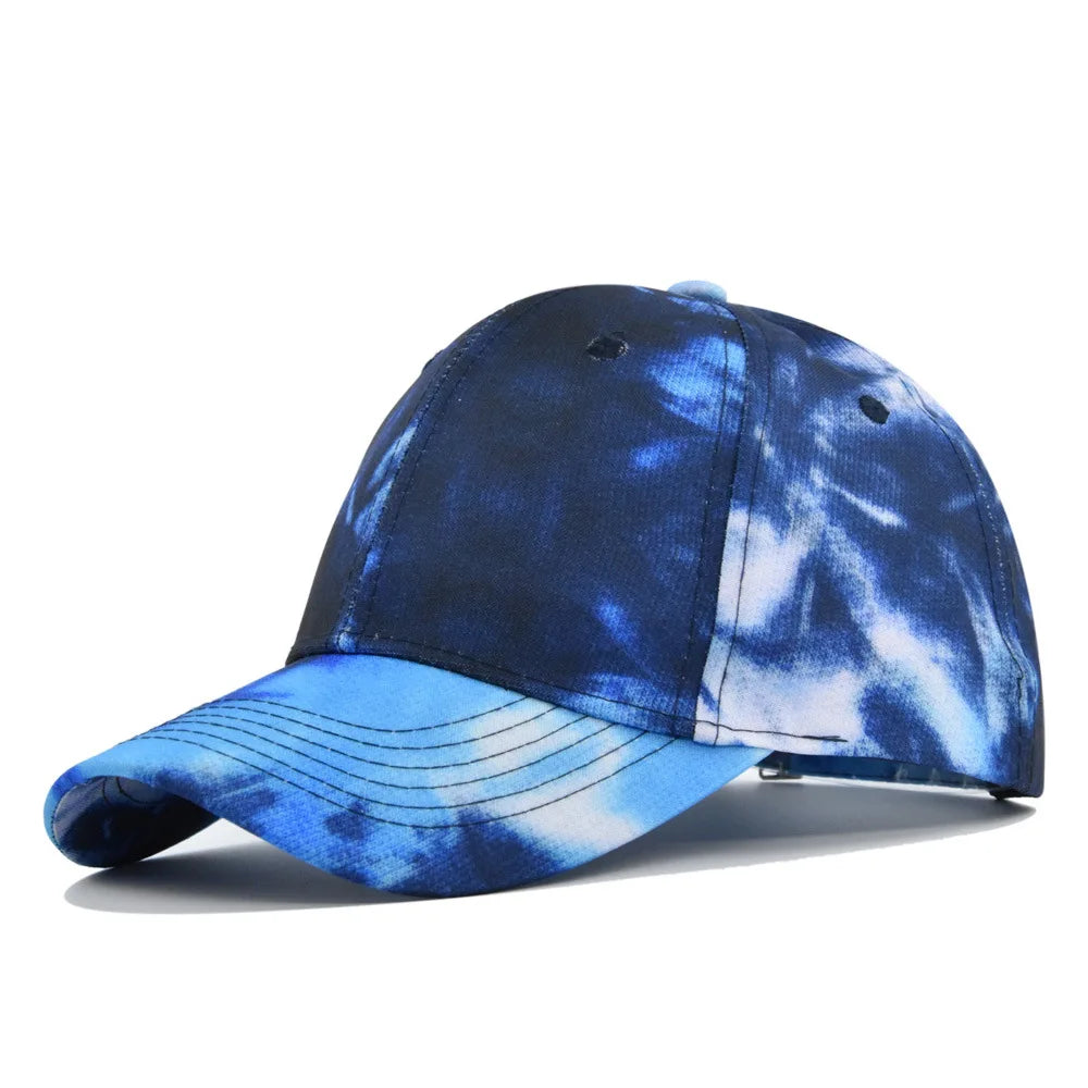 Unisex Spring Summer Dyed Baseball Cap Korean Version Trendy Hat Men Women Outdoor Sun Protection