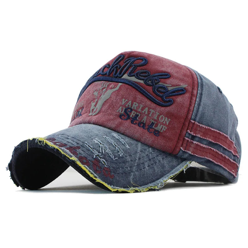 News Outdoor Sports Cotton Baseball Cap Retro Embroidery Men S Hip Hop Rebound Caps Snapback Hats
