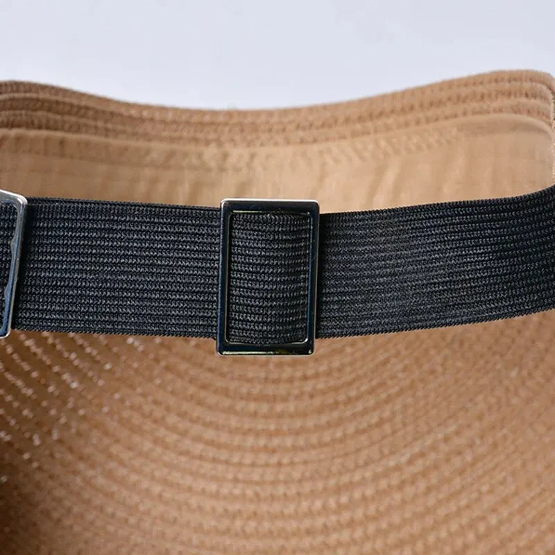 Xinbaoguan 100% Straw Knitted8222Summer Women's New Sunscreen Hat with Large Eaves and Hair Hoops Straw Hat Fashion Open Top Hat