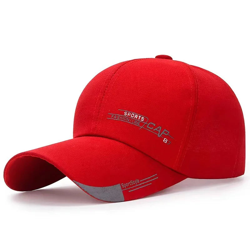 Unisex Baseball Caps Simple Design Extended Brim Snapback Men Women Outdoor Sunscreen Sports S