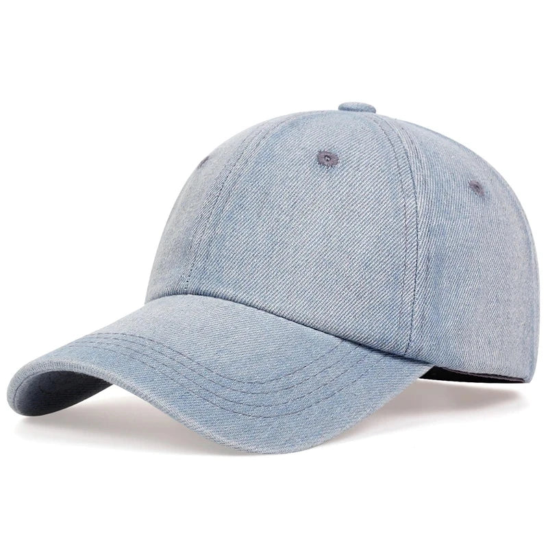 Unisex Cowboy Baseball Cap Fall Casual Sanpback Hat Men Women Outdoor Sport Denim Jeans Hip Hop Caps