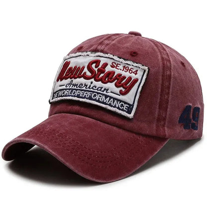 Hat Men's Washed Cloth Cap Korean Outdoor Sunscreen Hat Casual And Versatile Street Spring And Autumn Sunshade Baseball Cap