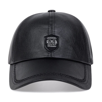 Autumn Winter Warm Leather Baseball Cap Hip Hop Snapback Hat Men Women Sports Casual Caps Dad Hats