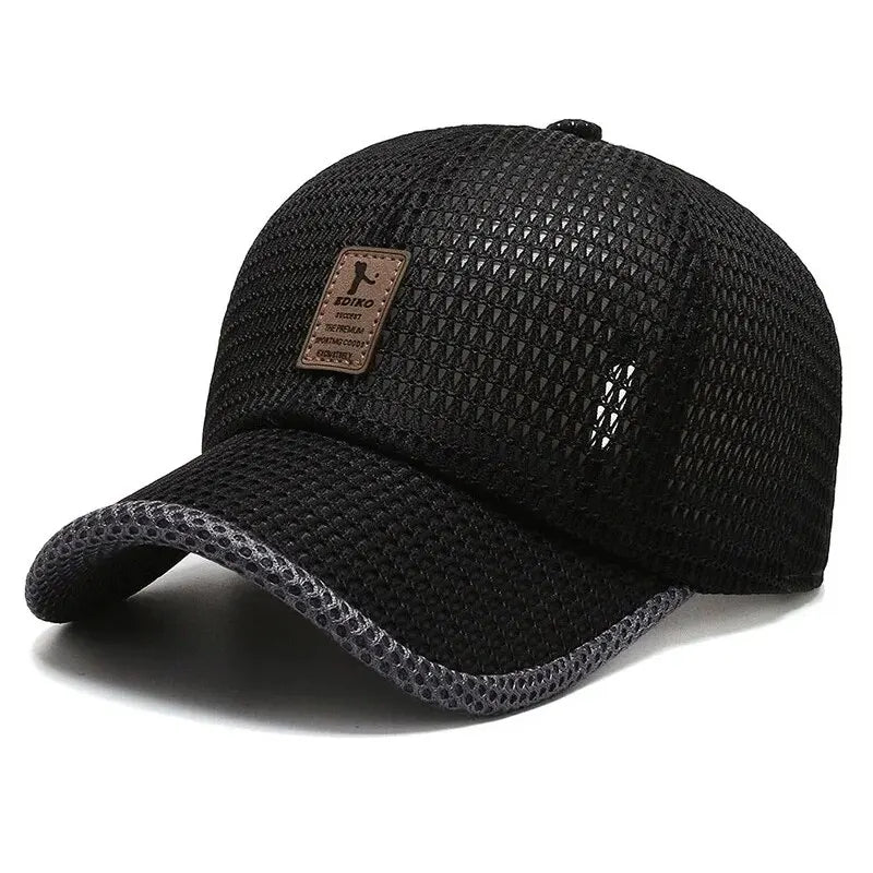 Spring And Summer New Mesh Hat Men's Autumn And Winter Cap Korean Tide Hat Hat Outdoor Casual Fashion Sunshade Baseball Cap