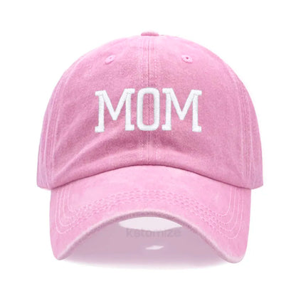 DAD MOM Embroidery Pure Cotton Men's Baseball Cap For Man  Womne's Fashion Sport Golf Caps Sun Hat Dropshipping