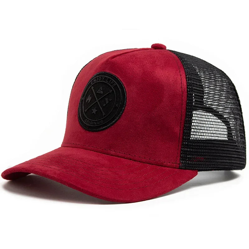 Summer Mesh Baseball Cap Women Men Snapback Hat Casual Breathable Letter Icon Unisex Hip Hop Trucker