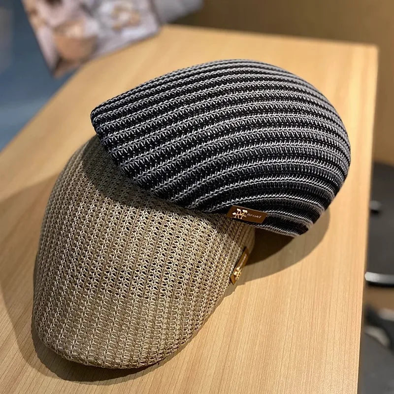 New Straw hats Men's caps Baseball cap Golf cap peaky hat Women's cap UV Protection Sun Visor Seaside Beach Hat Tide Summer Hat