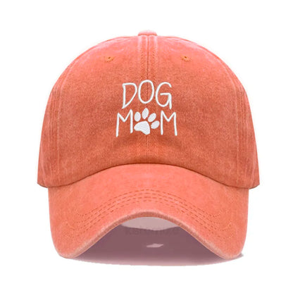 Dog Mom Embroidered Baseball Cap Women Men Adjustable Soft Cotton Dad Hat Unisex Classic Golf Caps