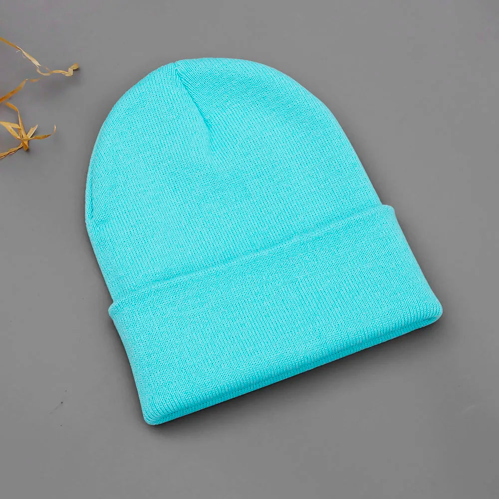24 Colors Unisex Beanie Hat Men Women Winter Knit Caps Soft Ski Hats - Soft