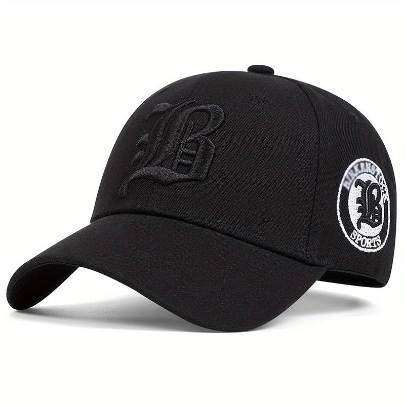 Unisex Gothic Letter Flb Embroidery Baseball Caps Spring Autumn Outdoor Adjustable Casual Hats