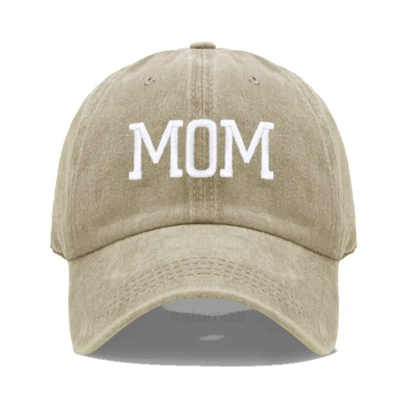 DAD MOM Embroidery Pure Cotton Men's Baseball Cap For Man  Womne's Fashion Sport Golf Caps Sun Hat Dropshipping