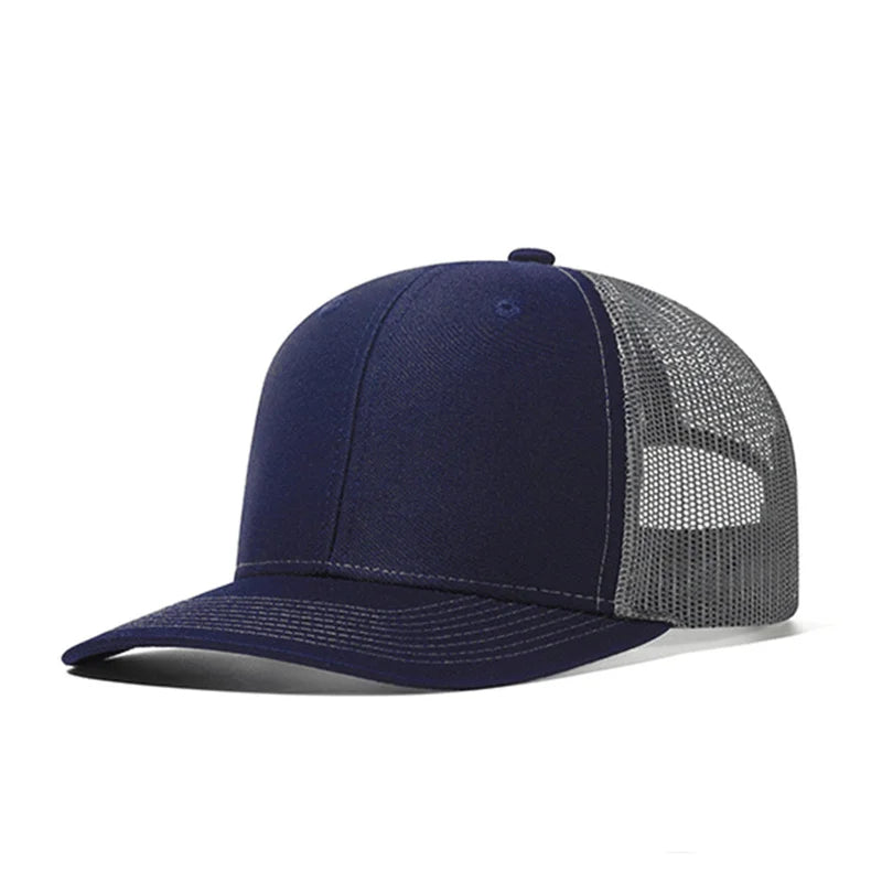Summer Mesh Baseball Cap Men Women Slight Curved Snapback Trucker Hat Unisex Casual Outdoor