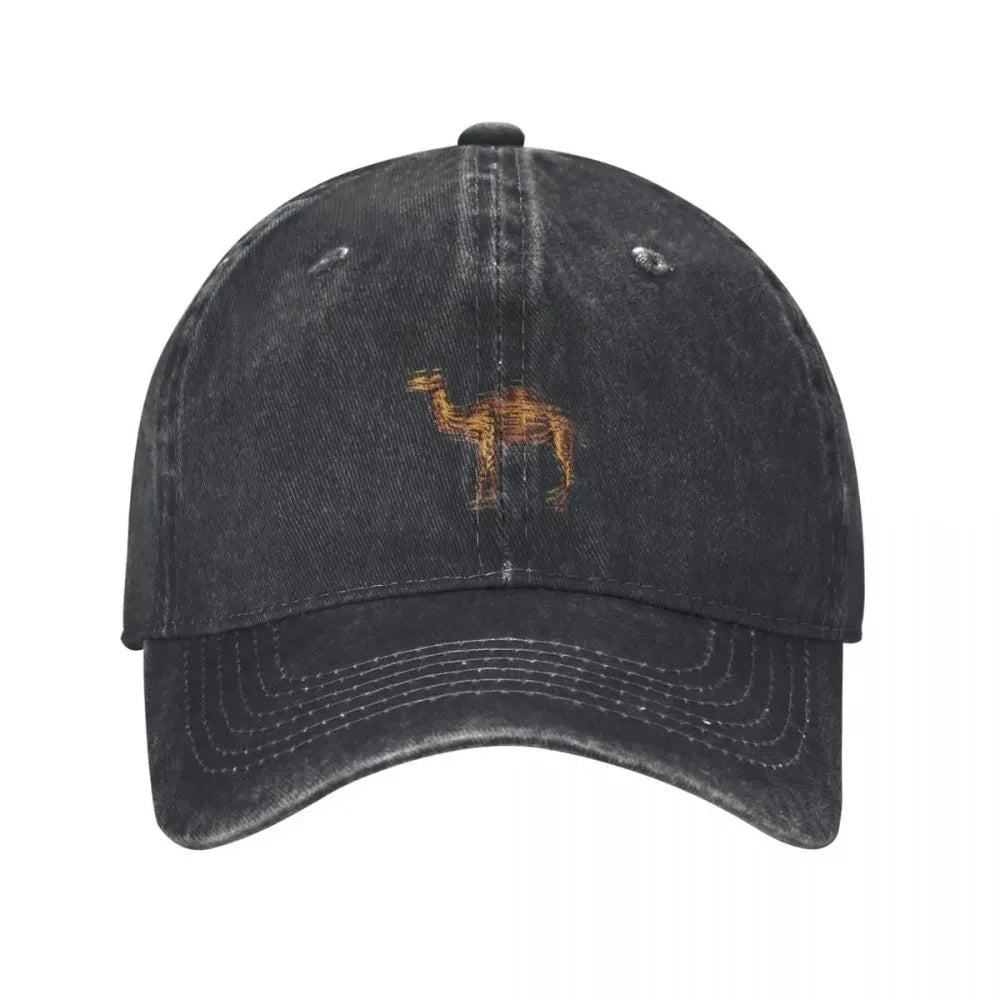 Camel Accessories Men Women Trucker Hat Animal Distressed Washed Caps Vintage Outdoor Running Golf