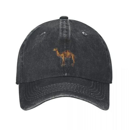 Camel Accessories Men Women Trucker Hat Animal Distressed Washed Caps Vintage Outdoor Running Golf