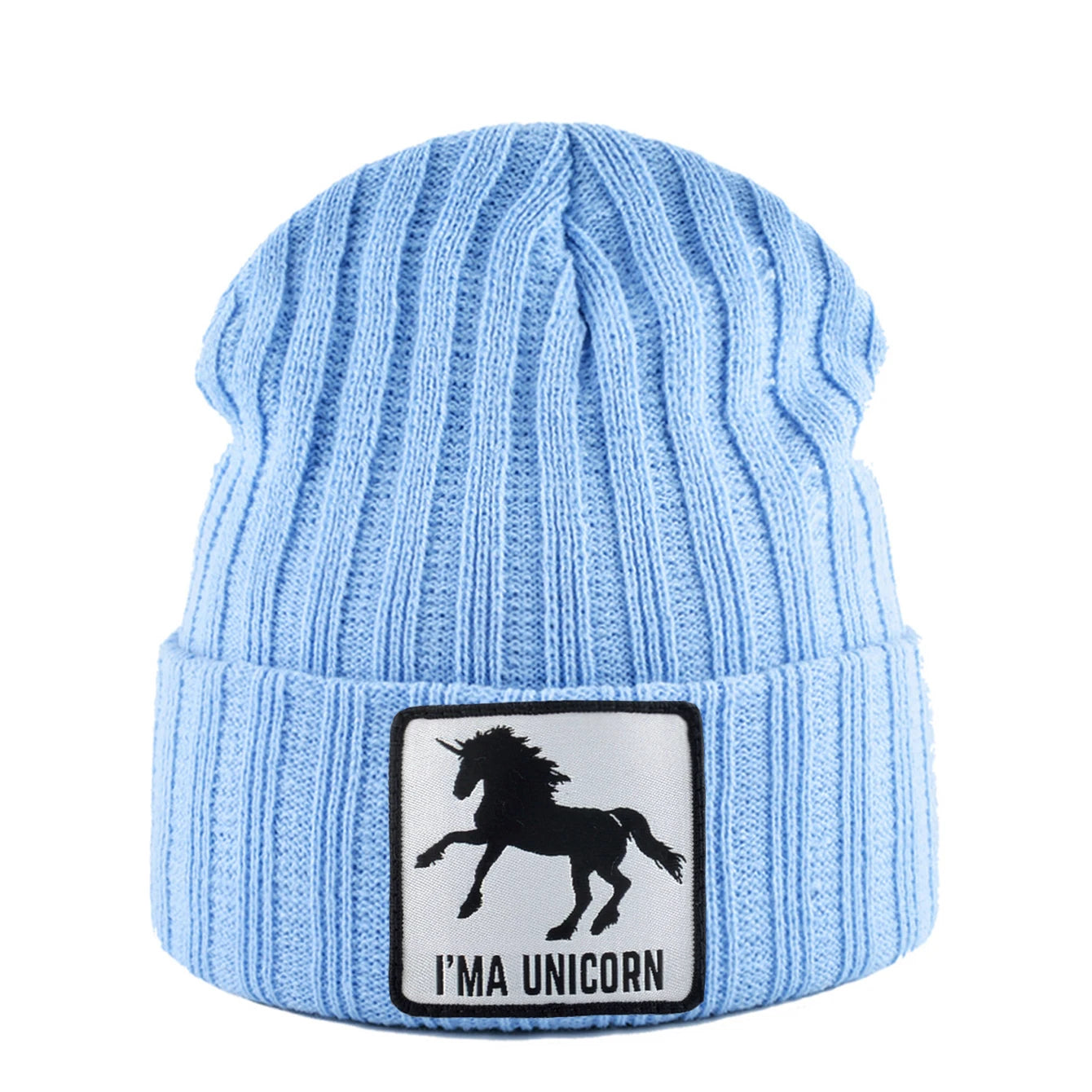 Knitted Skullies Beanie With Animals Patch Men Women Outdoor Casual Sport Hats Autumn Winter Solid Color Hip Hop Beanies
