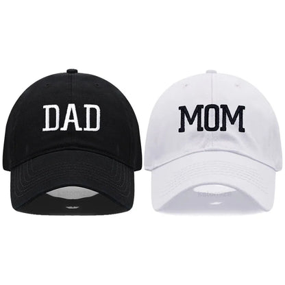 Dad Mom Embroidery Baseball Cap Women Men Hat Sport Visors Snapback Sun Breathable Outdoor Caps