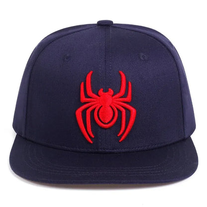 Unisex Spider Embroidery Hip-Hop Hats Spring Autumn Outdoor Adjustable Casual Baseball Caps