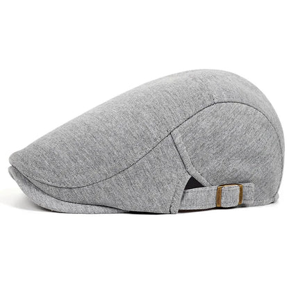 Retro British Style Newsboy Cap Men Vintage Luxury Unisex Octagonal Flat Capcotton Ascot Caps Khaki
