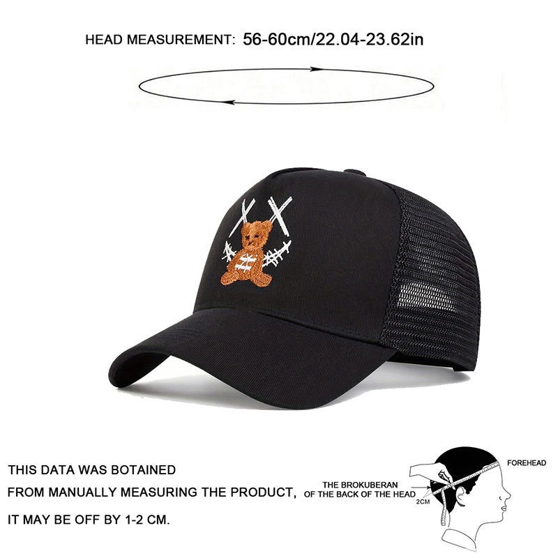 Unisex Xx Smiling Face Camouflage Baseball Net Caps Spring Summer Outdoor Adjustable Casual Hats