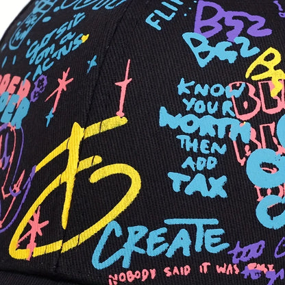 Graffiti Printing Baseball Cap Outdoor Cotton Casquatte Hat Men Women Summer Sun Hats Adjustable Hip