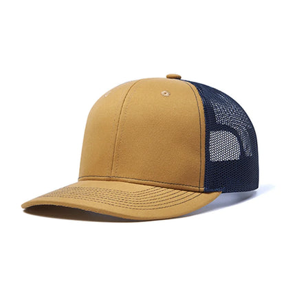 Summer Mesh Baseball Cap Men Women Slight Curved Snapback Trucker Hat Unisex Casual Outdoor
