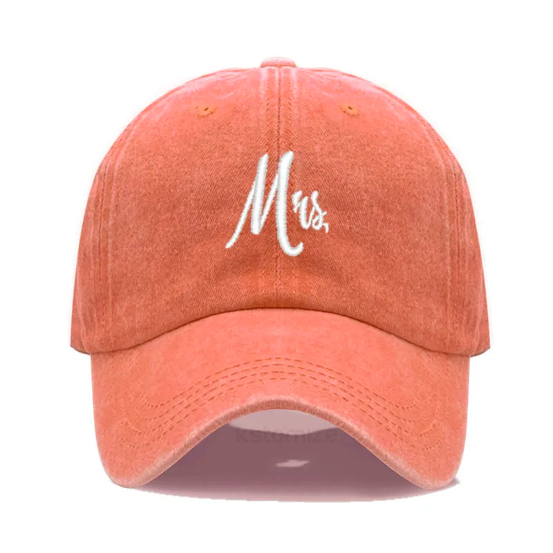 Matching Mr Mrs Baseball Cap Men S Women Cotton Embroidery Sport Golf Caps Bridal Gift Newlywed