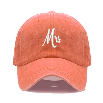 Matching Mr Mrs Baseball Cap Men S Women Cotton Embroidery Sport Golf Caps Bridal Gift Newlywed