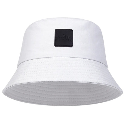 Unisex York Leather Label Personality Bucket Hats Fishermen Caps Outdoor Casual Cap Sunscreen Hat