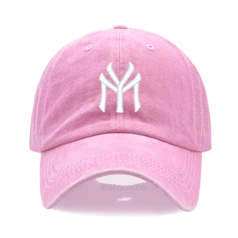 Letter My Embroidery Baseball Cap Women Men Adjustable Soft Washed Cotton Sports Dad Hat Spring