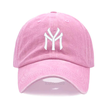 Letter My Embroidery Baseball Cap Women Men Adjustable Soft Washed Cotton Sports Dad Hat Spring