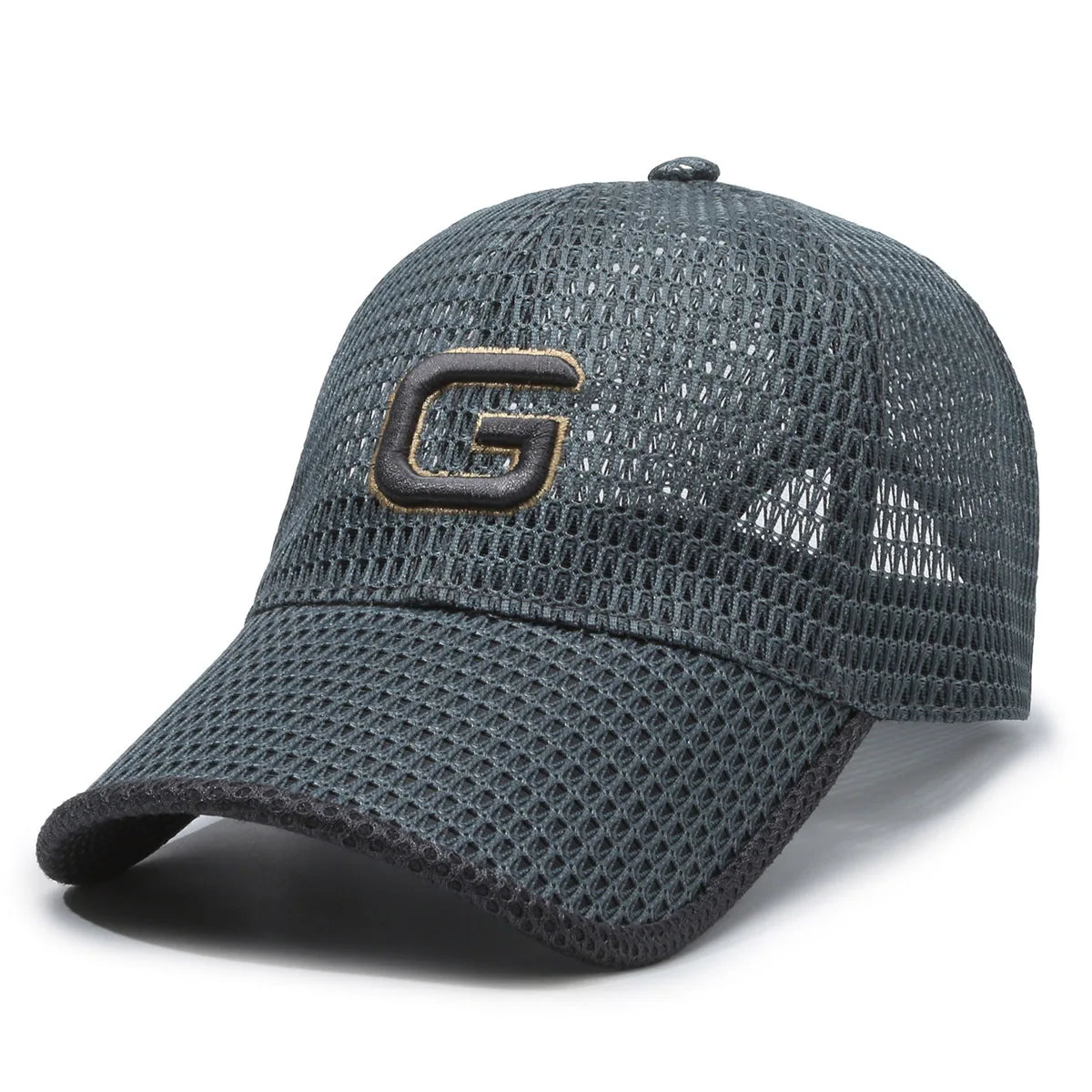 Embroidered Letters G Mesh Baseball Cap Breathable Sunshade Outdoor Casual Visor Hats Women Men