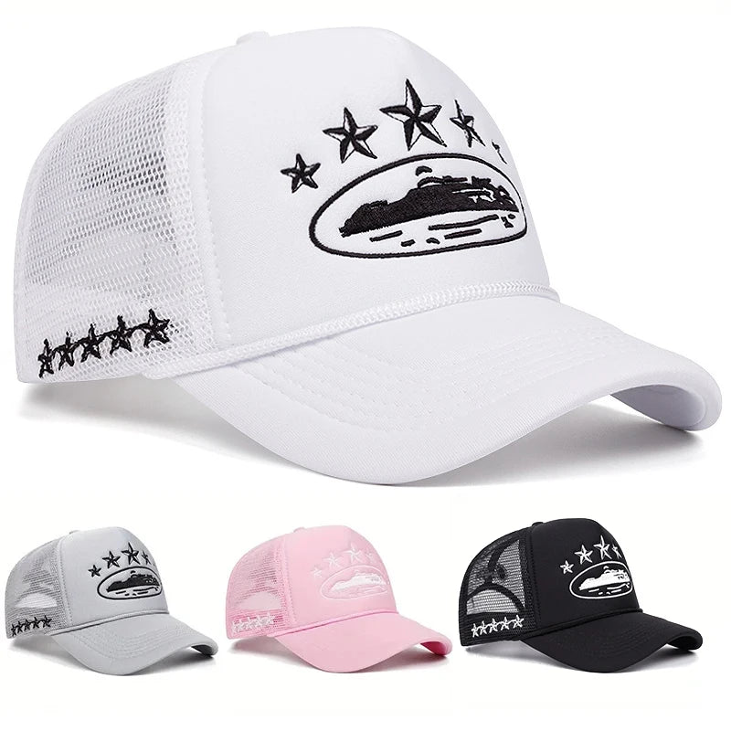 Unisex Print Baseball Hats Hip Hop Breathable Personal Sunshade Mesh Versatile Street Snapback