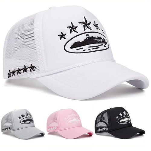 Unisex Print Baseball Hats Hip Hop Breathable Personal Sunshade Mesh Versatile Street Snapback