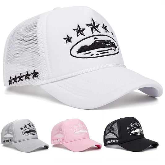 Unisex Print Baseball Hats Hip Hop Breathable Personal Sunshade Mesh Versatile Street Snapback