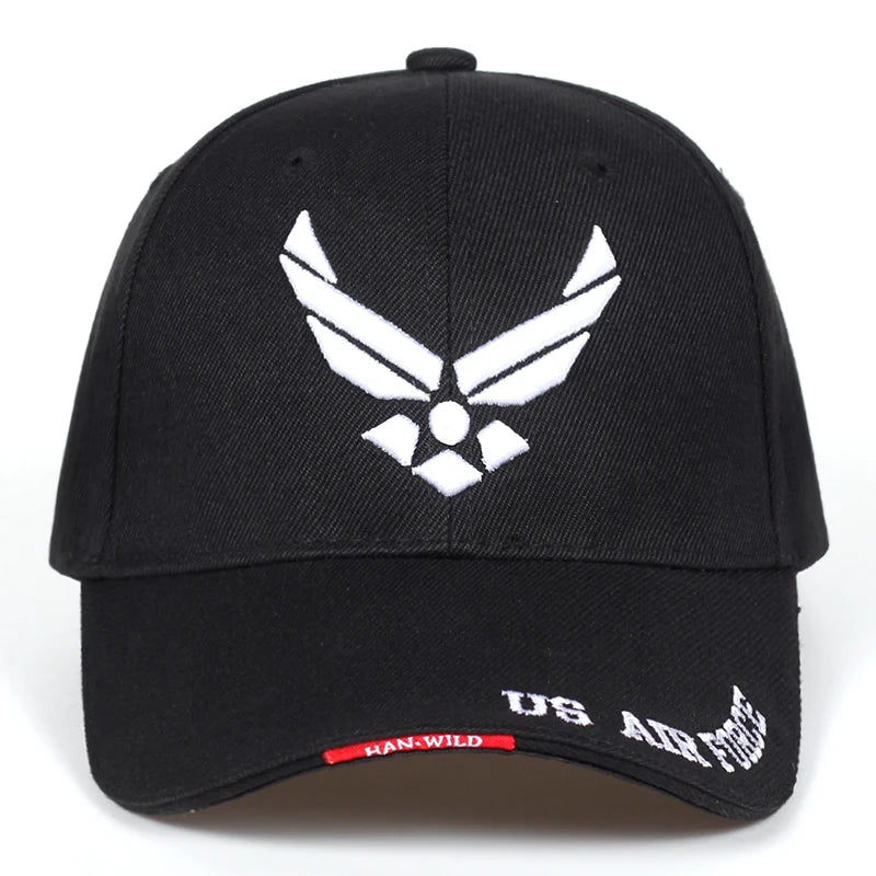Us Air Force V-Mark Embroidery Baseball Caps Spring Autumn Outdoor Adjustable Casual Hats Sunscreen