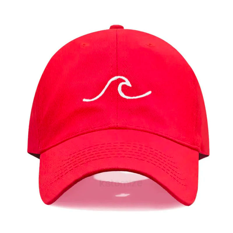Men S Baseball Cap Women Washed Cotton Waves Embroidery Dad Hat Sport Golf Caps Man Sun Hats