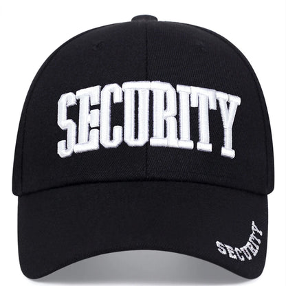 Security Letter Embroidery Baseball Cap Usa Men Dad Hat Cotton Adjustable Snapback Hats Adult Male