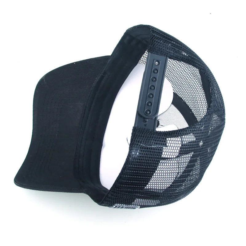 Spring Summer Mesh Breathable Personality Sticker Embroidery Women S Baseball Cap Hat Men Outdoor
