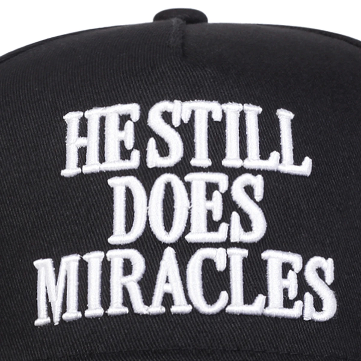 Unisex Hestill Does Miracles Embroidery Baseball Caps Spring Autumn Outdoor Adjustable Casual Hats